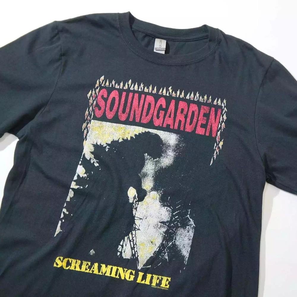 Soundgarden Screaming Life Modern Tee Black Unisex Tshirt Reprint S-5XL Unisex T-Shirt S