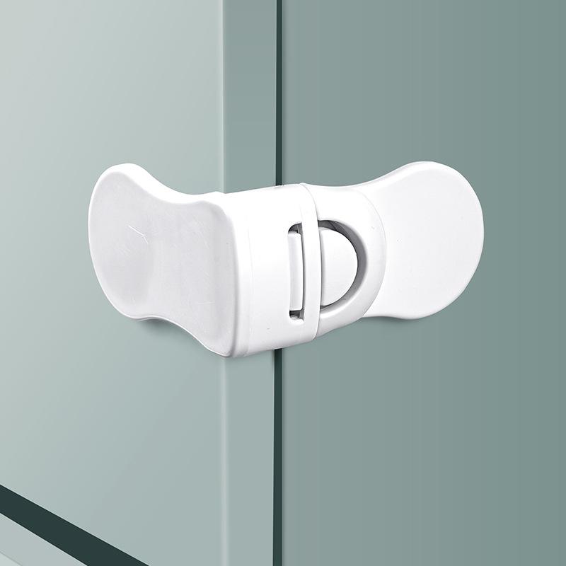 Baby Safety Right Angle Drawer Lock with Anti-Pinch Protection - No Drill Required