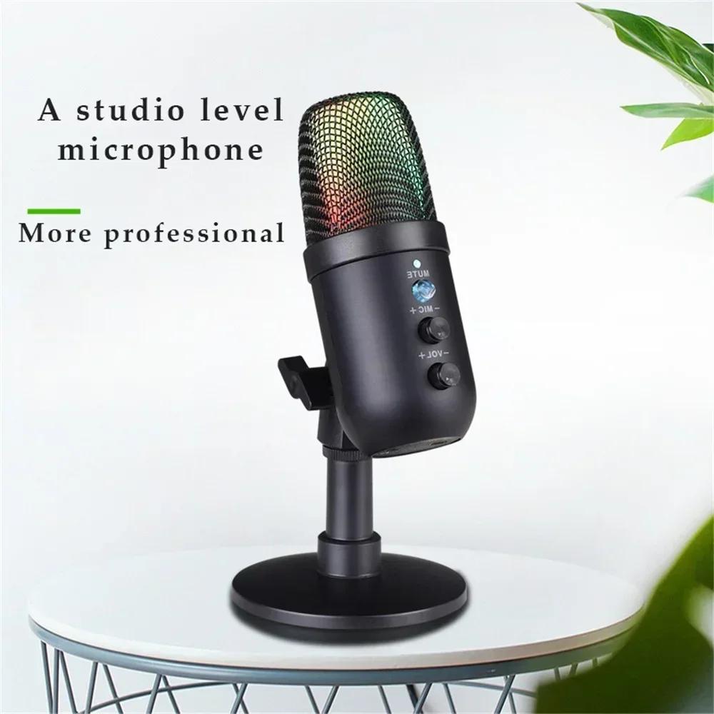 MU1000 USB Microphone Professional Condenser Microphone for Computer Recording Laptop Studio Game Singing Webcast Recording