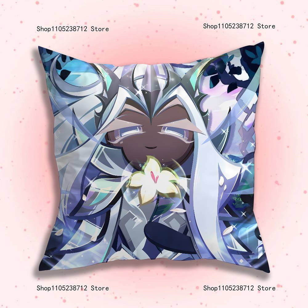 Funny Game Cute C-Cookies R-Runing Pillow Case Cute Anime Peripherals Bedroom Sofa Decorative Cushion Cover Soft Cushion Cover