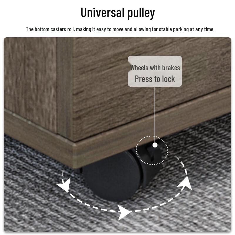Mobile 3-Drawer Office Storage Cabinet