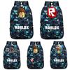 Stylish Roblox Backpack For Kids Featuring A Vibrant Cartoon Pattern And Large Capacity