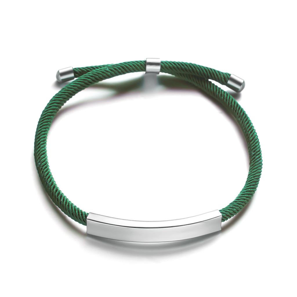 European Style Handmade Steel Wristband With Short Phrases For Gift Giving