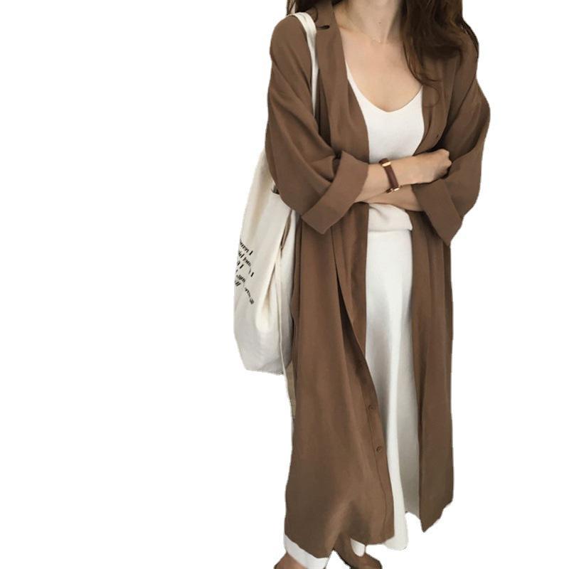 2025 Fall Slim Fit Lace-Up V-Neck Chic Lazy Style Shirt Dress