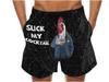 Men's 3D Turkey Head & Banana Print Swim Shorts
