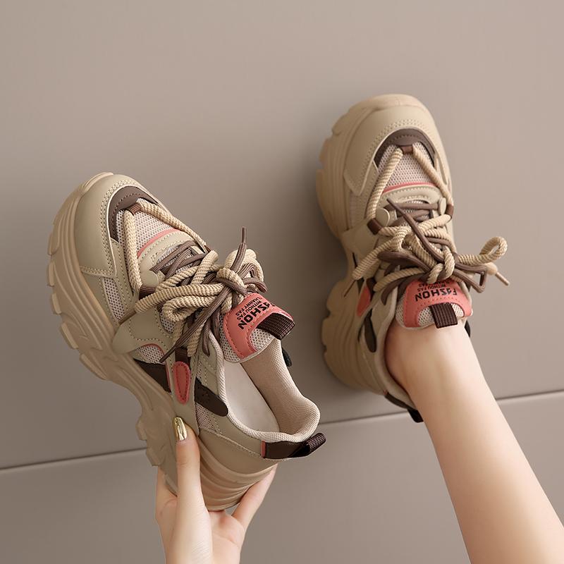 Kitchen Shoes New Chef Platform Dad Shoes Black Soft-soled Sneakers