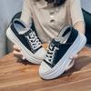 Directly from the Manufacturer 2025 New Thick-soled Heightening Little White Shoes Women's Korean Version Ins Muffin Bottom One Pedal Casual Shoes