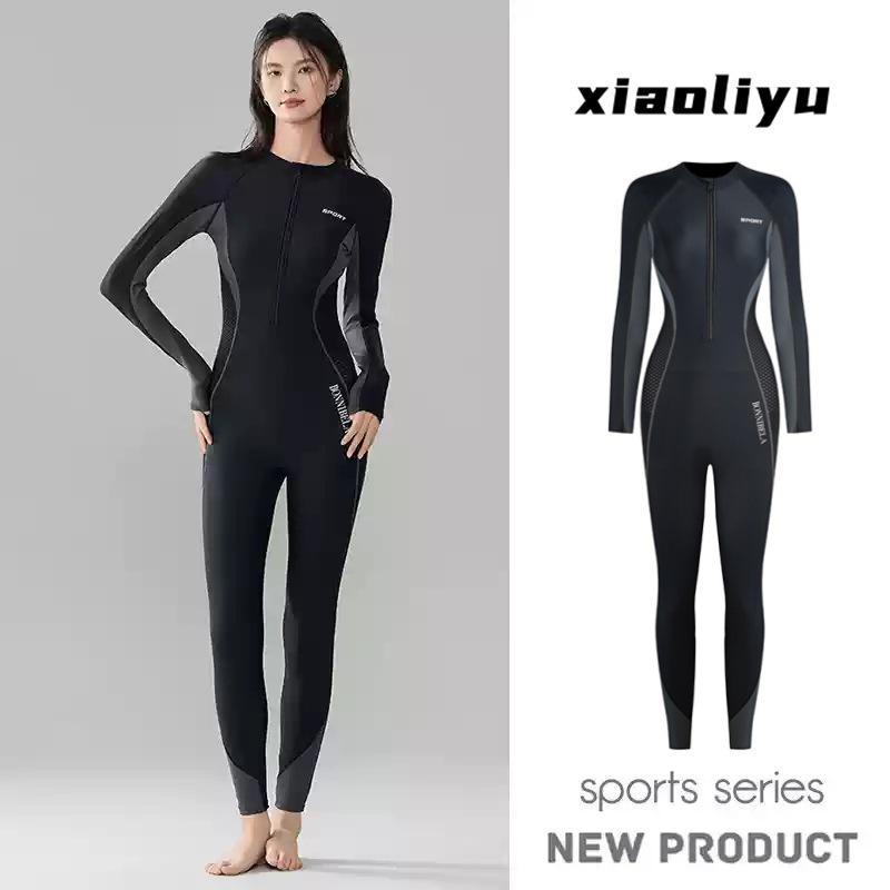 Women's Long Sleeve Full-Body Quick-Dry Sun Protection Diving & Surfing Suit