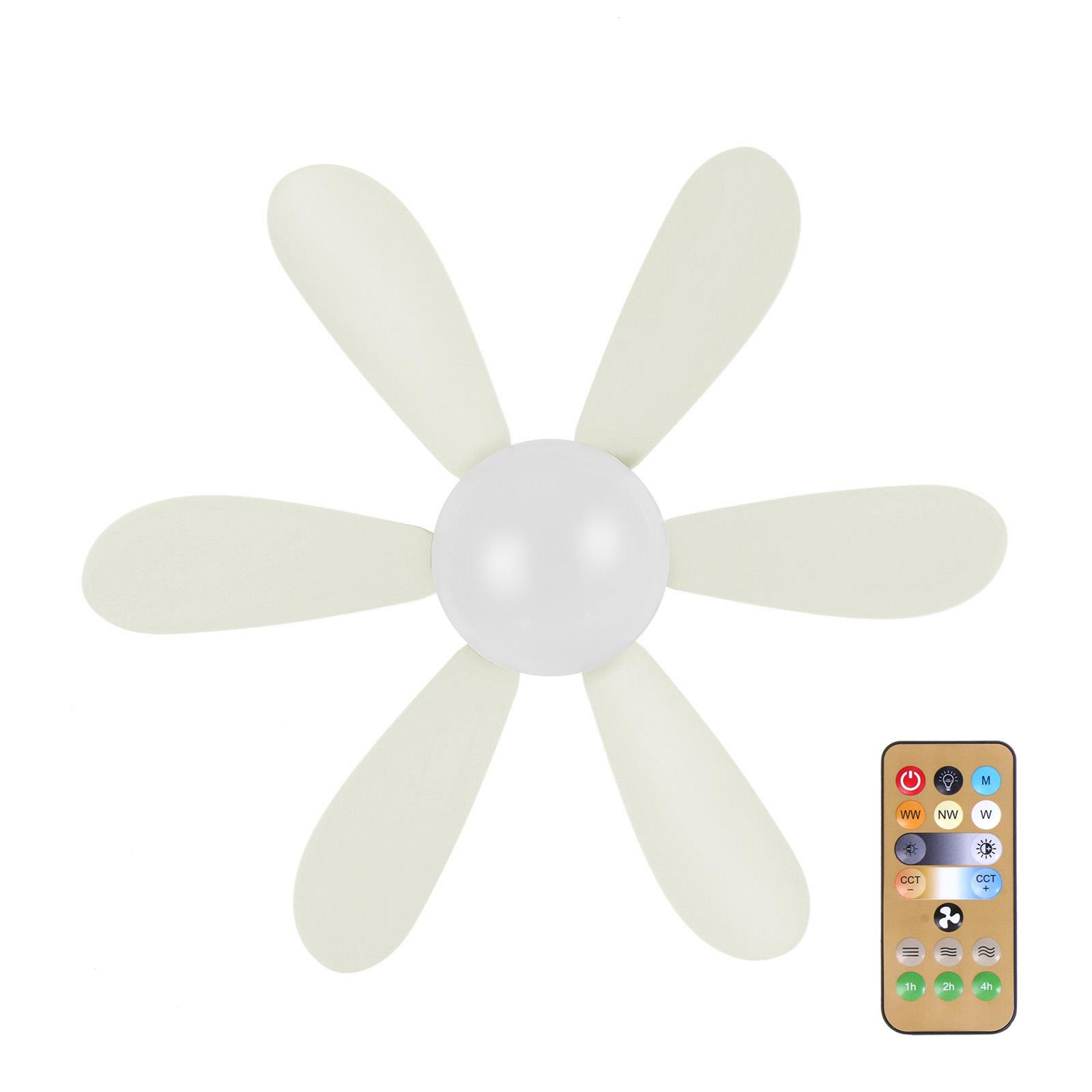 

AC85V-265V 40W LED Fan Lamp Remote Control E27 Ceiling Fan with Timing Function for Home Offices Bedroom Kitchen A