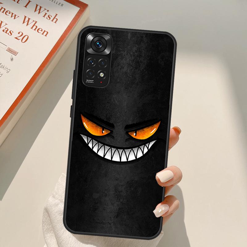 Scary Smile Skeleton Devil pro Redmi 10A 10C 9A 9C 9T K40 K50 Pouzdro na herní telefon pro Redmi Note 11S 10S 9S 9 10 11 Pro