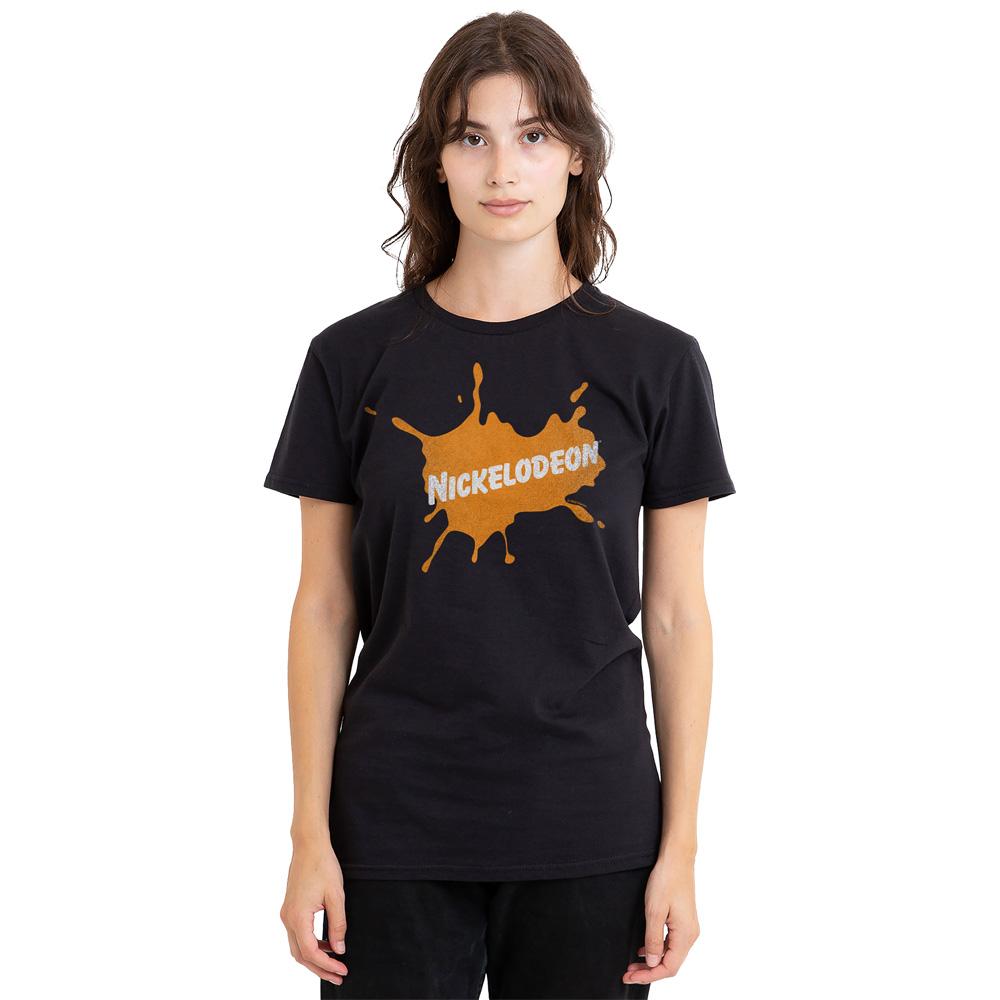 Nickelodeon Unisex Adult Retro Burst Logo T-Shirt