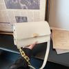 Retro Fashion Solid Color Casual Minimalist French Chain Underarm Shoulder Crossbody Envelope Bag