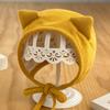 Baby Knit Hat Fall Infants 0-12 Months Warm Ear Protection Cap With Animal Ears Design Unisex Toddler Beanie