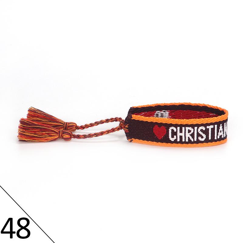 Ethnic Style Hand-Woven Polyester Tassel Bracelet for Women