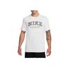 Nike Round Neck Straight Fit Printed Short Sleeve T-Shirt Men Tops White HJ3606-100