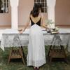 Seaside Vacation Chiffon Collar Suspender Dress Women's Travel Photo Clothes Fairy Off-the-shoulder Beach Dress