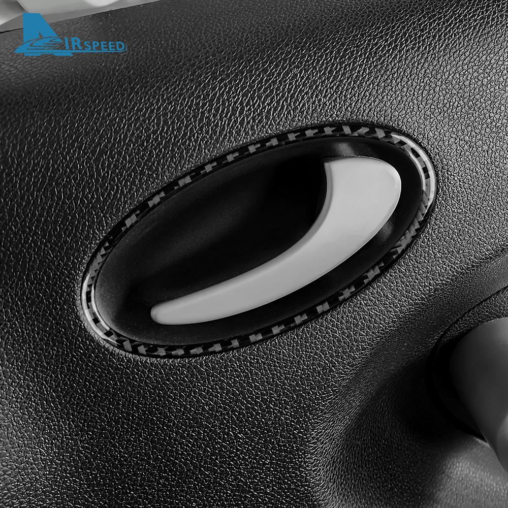 Real Soft Carbon Fiber Trim Sticker For Mercedes Benz SLK R171 2004 2005 2006 2007 2008 2009 2010 Car Door Interior Handle Frame
