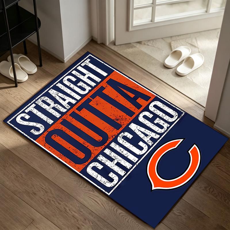 Chicago Bears A Rug Suitable for Office Chair Areas Living Rooms and Computer Desks Perfect for Home Offices and an Ideal Holiday Gift