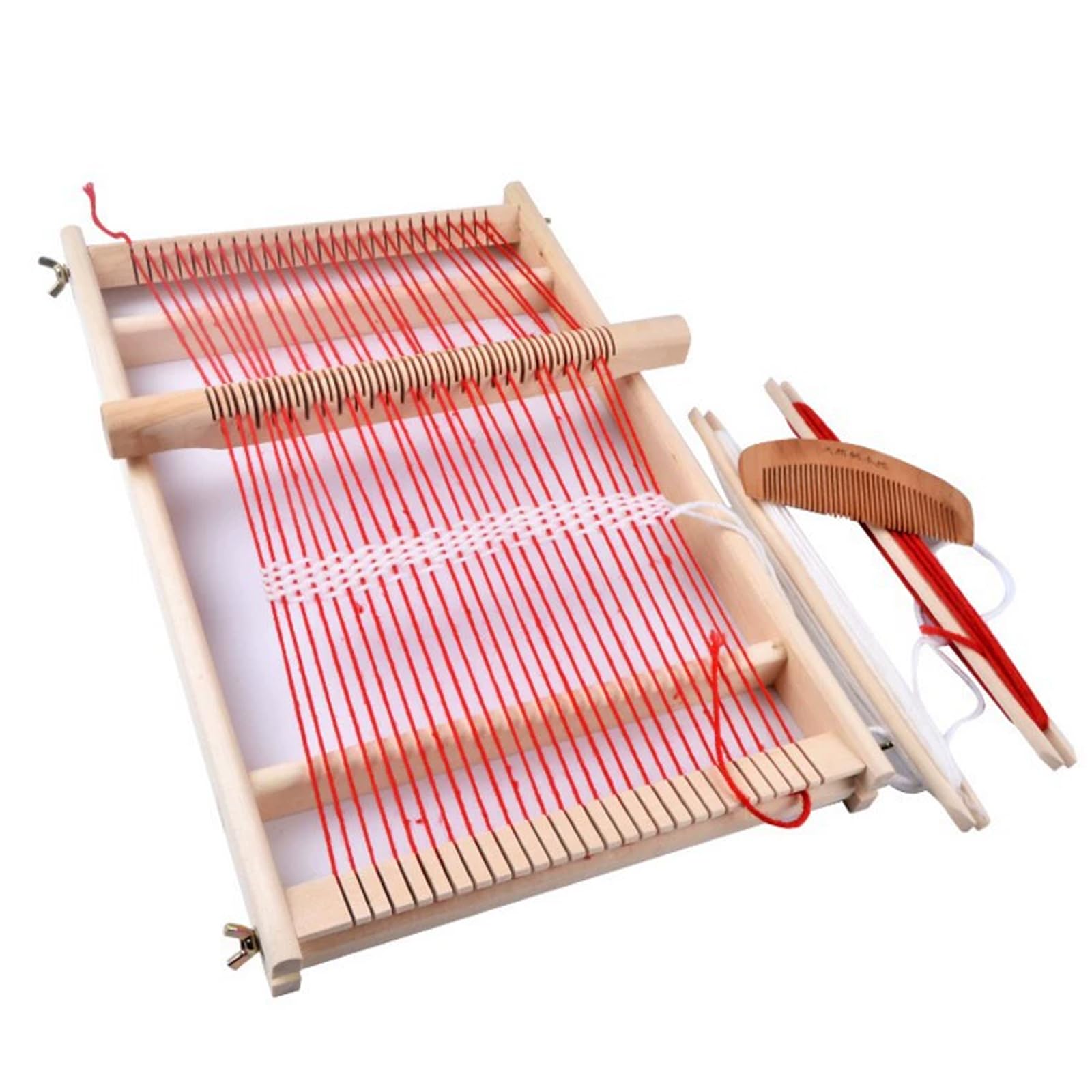 

TOMMYFIELD Ручной ткацкий станок DIY Вязание Ткачество для детей и взрослых Практическая игрушка, Ручной ткацкий станок, Машина, Машина, Деревянный, (Ручной ткацкий станок) [Использовал]