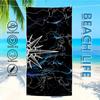 Towel Textile Mobile Bathrobe Beach Quick-Drying Compass Lightweight Portable Camping Map Cell Swim Voyage Pool Travel