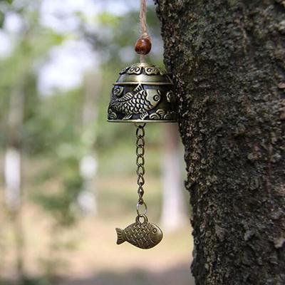 Vintage Carve Wind Chimes Copper Windbell Outdoor Hanging Home Ornament Decor