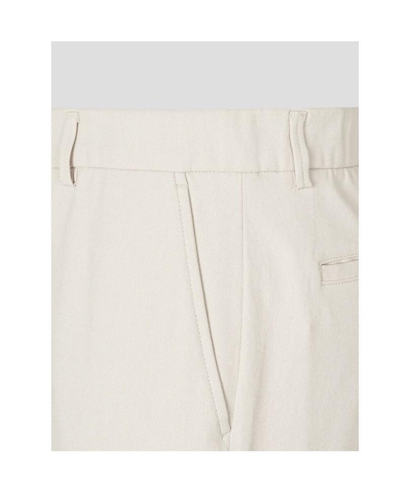 Binpolmen Linen Blend Oxford Standard Fit Pants Ivory