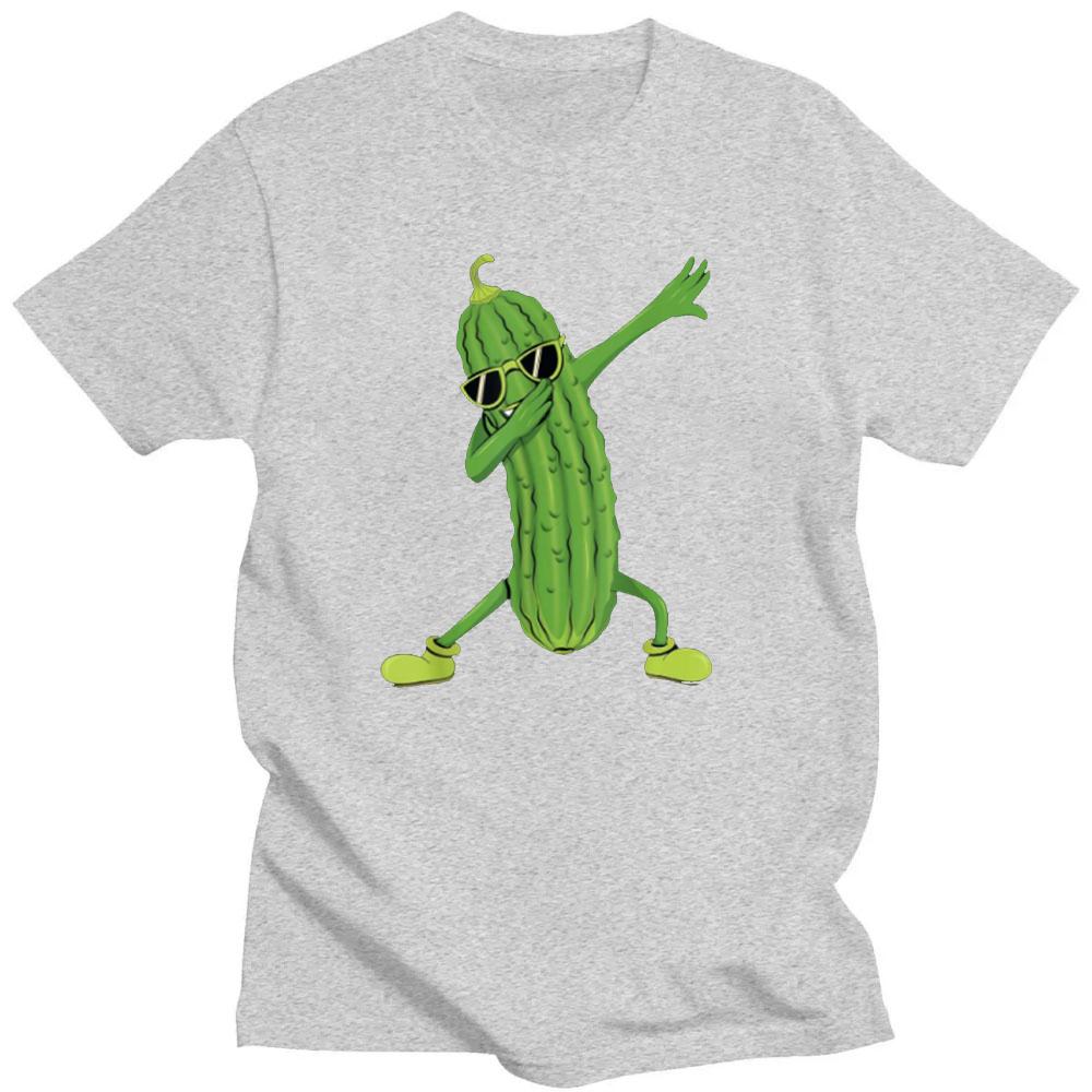 Pickle Dabbing Concombre Dansant Amoureux T-shirt Drôle Cadeaux T-shirt Respirant Camisetas Nostalgie Rétro Mode de Rue