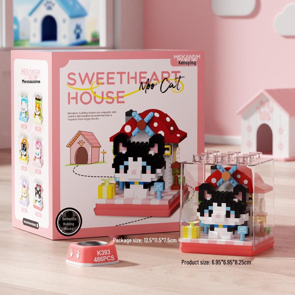Children's Educational Building Blocks for Pets: Suitable for Dogs, Cats, Bichon Frise, Corgi; Compatible with Lego; Perfect for Children's Day