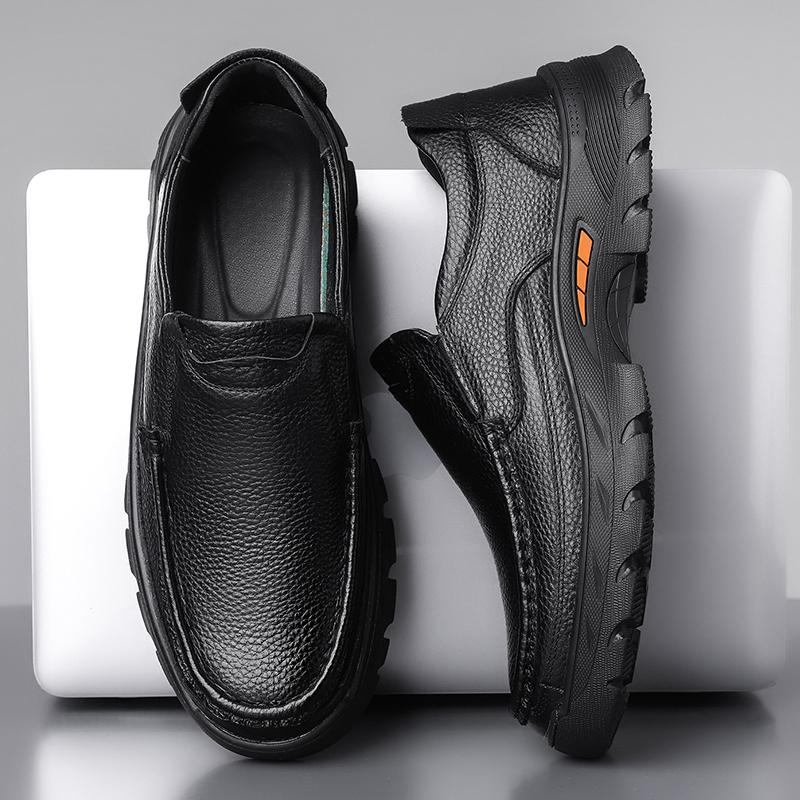 Italy Men Genuine Leather Shoes Luxury Casual Shoes Men Loafers Moccasins High Quality Sneakers Breathable Slip on Driving Male