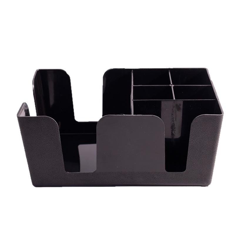 PP Plastic Multi-functional Tissue Box and Storage Rack for Countertops