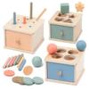 Wooden Montessori Wooden Toy Color Cognition Early Education Box  Birthday Gift