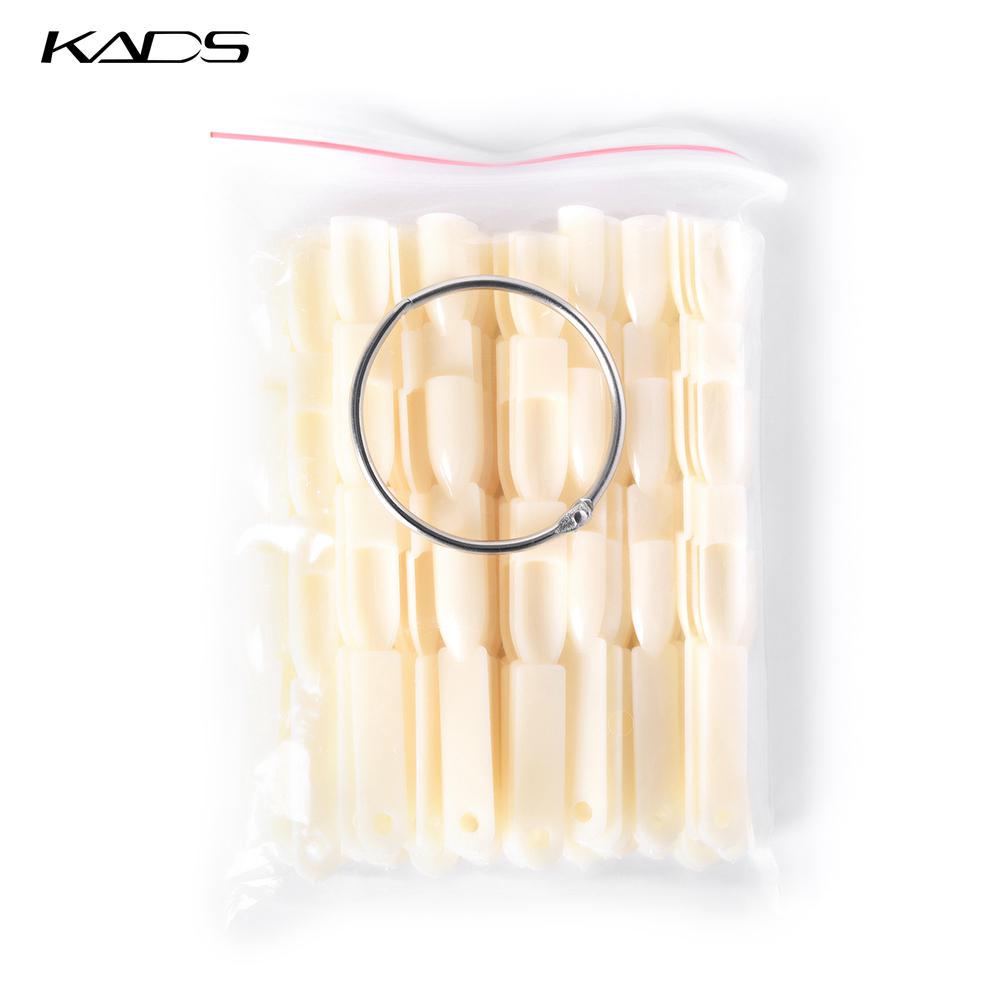 KADS 150 Tips Fan-shaped Color Chart Nail Art Display Black False Acrylic Fake Tips For Gel Polish