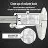 6 Inch 150mm Digital Vernier Caliper Stainless Steel Micrometer Measuring Tool Depth Ruler