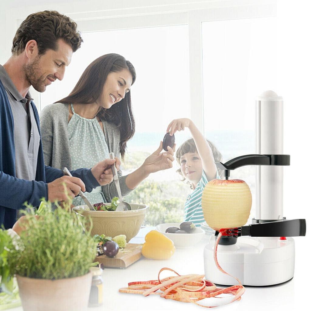 Electric Potato Peeler, Apple Peeling Machine, Kitchen Automatic Rotating Peeling Tool for Fruit & Vegetable