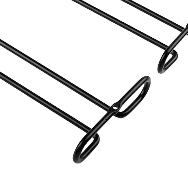 Modern Metal Wall Mounted Wine Glass Rack Space Saving Hanging Storage Under Cabinet Simple Installs For Kitchen Decors