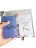 RINGNOTE Compact 3" Transparent 2-Pocket Card Album with Mushroom Hole for Desktop Display