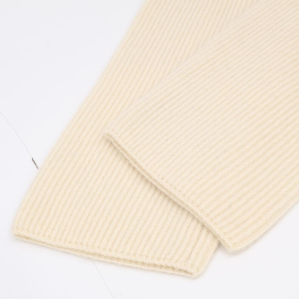 Loro Piana FAI3311 100% cashmere asymmetrical knit tops 38 IvoryUsed