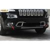 For Jeep Cherokee 2014 2015-2018  2PCS Chrome Front Fog Light Lamp Cover Trim