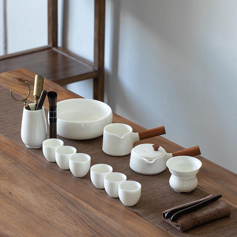 Chaxun White Porcelain Tea Set Gift Box Collection