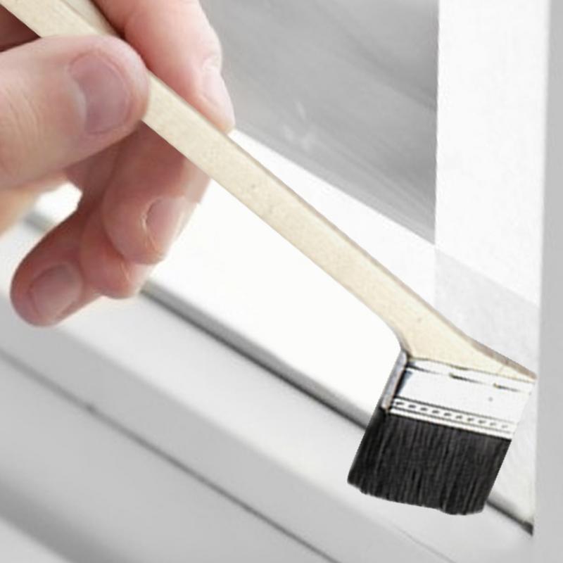 1pcs Boar Bristle Brush Curved Handle Paint Brush For Rust Dirt & Paint Scrubbing Deep Cleaning Ergonomic Home Paint Brush