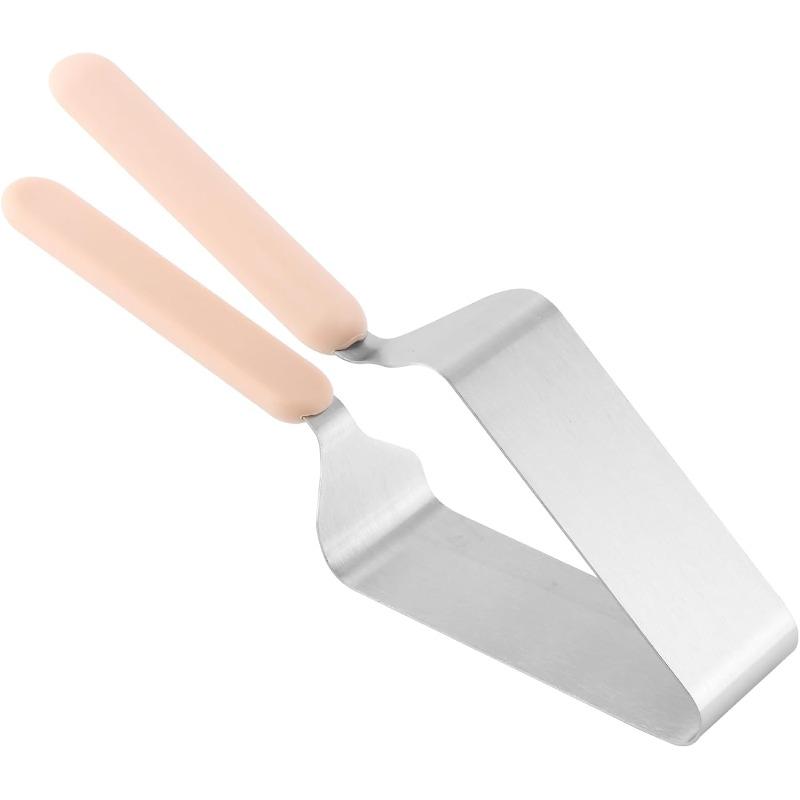 

2-in-1 Stainless Steel Cake Cutter&Server-Double Handle(Easy Use), Adjustable for Even Slices, No-Mess Cut&Serve for Cakes&Pies