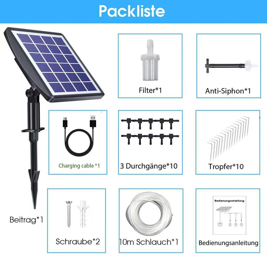 3W Solar-Powered Smart Irrigation System for Indoor Plants with Timed Drip Feature