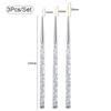 5/7/9mm 11/15/20mm Nail Brush Acrylic French Stripe Line Painting Drawing Flower Pen Gel UV Polish Marble Handle Manicure Tools