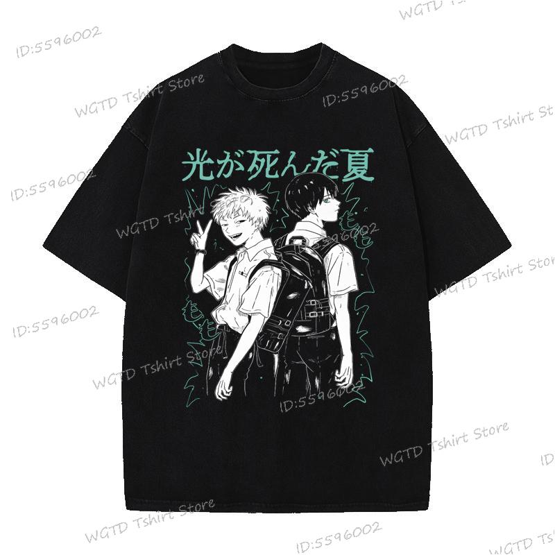 The Summer Hikaru Died Shirt Harajuku Fashion Street Cool T-Shirt Cotton Tee Men Women Anime Apparel Manga Vintage T Shirts