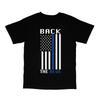 Back The Blue Flag Patriotic Mens Short Sleeve 22946el2 Unisex T-Shirt