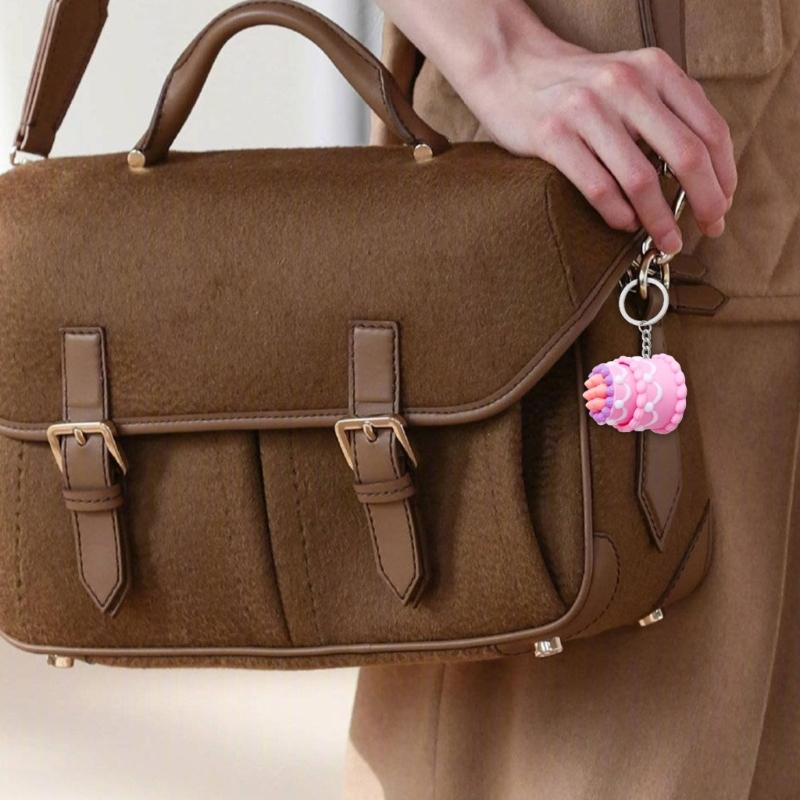 Heart Cake Design Clickers Keychain Portable Stress Reliever Toy With Polylactic Acid Materials