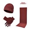 Jdn Tiara Unisex Knitted Winter Hat Scarf Gloves Set