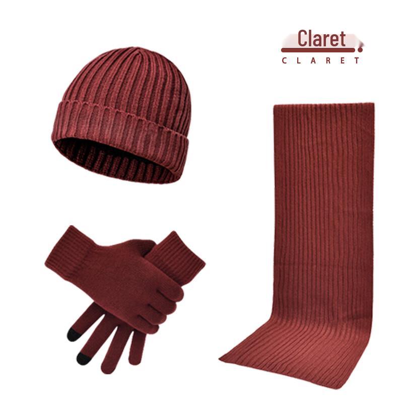 Jdn Tiara Unisex Knitted Winter Hat Scarf Gloves Set