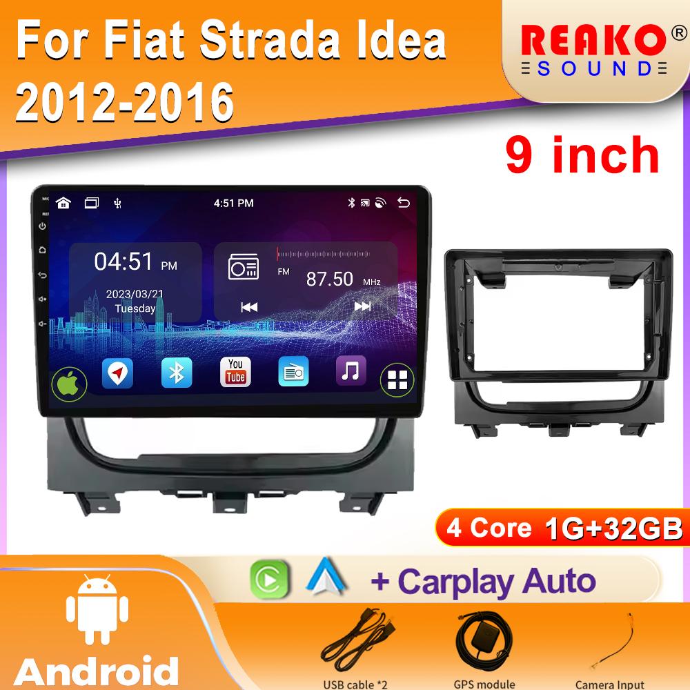 

Android 2K Car Radio For Fiat Strada idea 2012 2013-2016 Мультимедийный Bluetooth Плеер Навигация 4G GPS Carplay стерео 4 core 1GB+32GB carplay