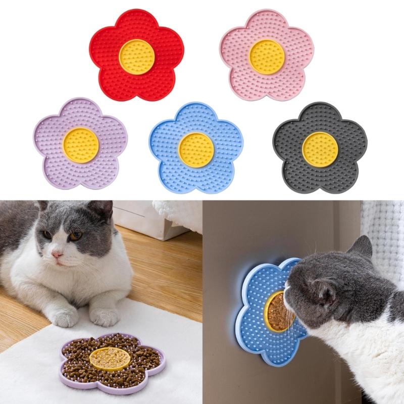 Dog Licking Pad With Suctions Cup Dog Licking Mat Slow Feeders for Wet and Dry Food, Treat, Butter